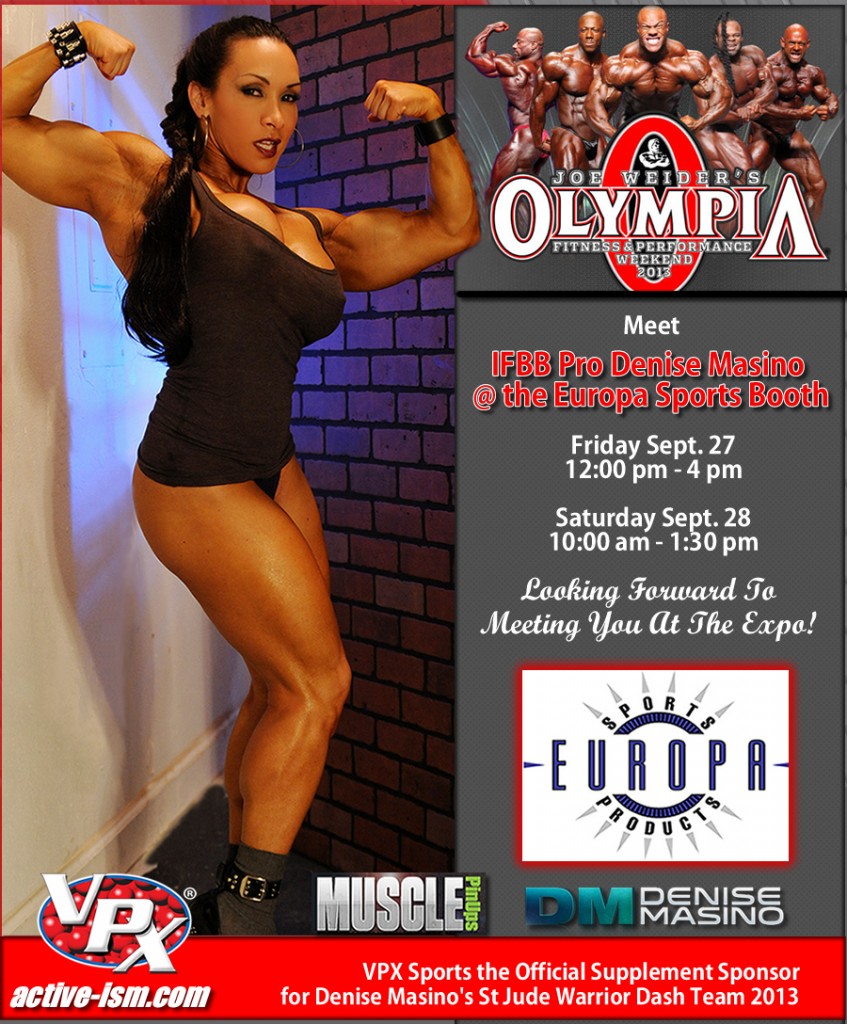 Denise Masino at the Olympia 2013 weekend